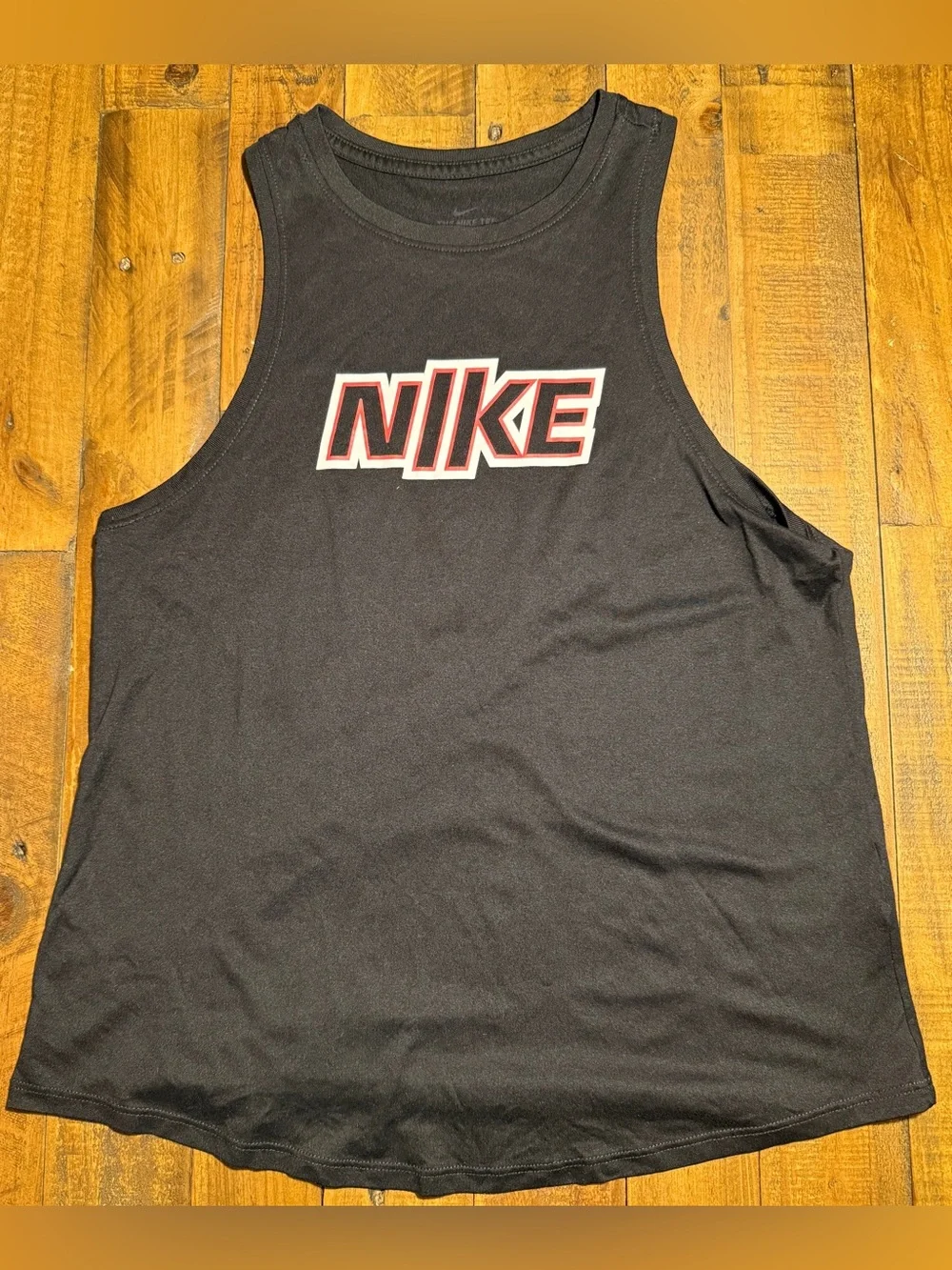 Nike Youth Medium Black Dri-FIT Graphic Athletic Tank Top